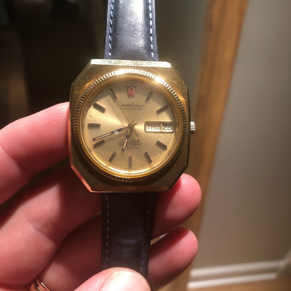 Omega gold watch